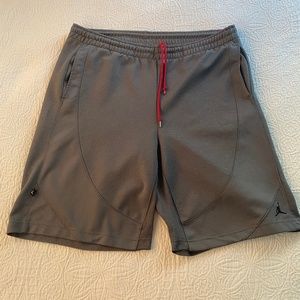 Jordan shorts color gray size large